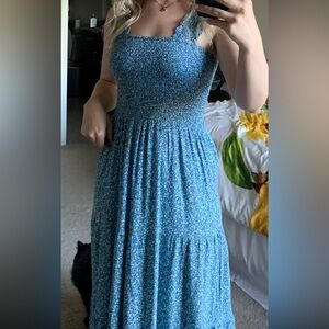 Blue maxi sun dress